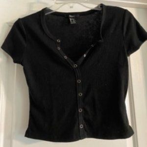 Forever 21 Black crop top